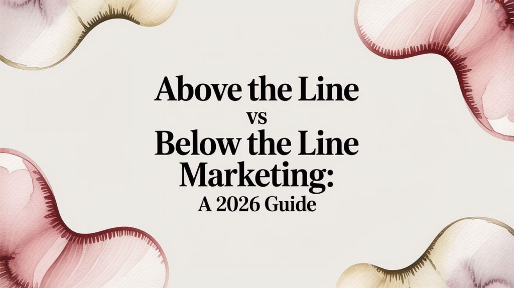 Above The Line Vs Below The Line Marketing A 2026 Guide Above The Line Vs Below The Line Marketing A 2026 Guide